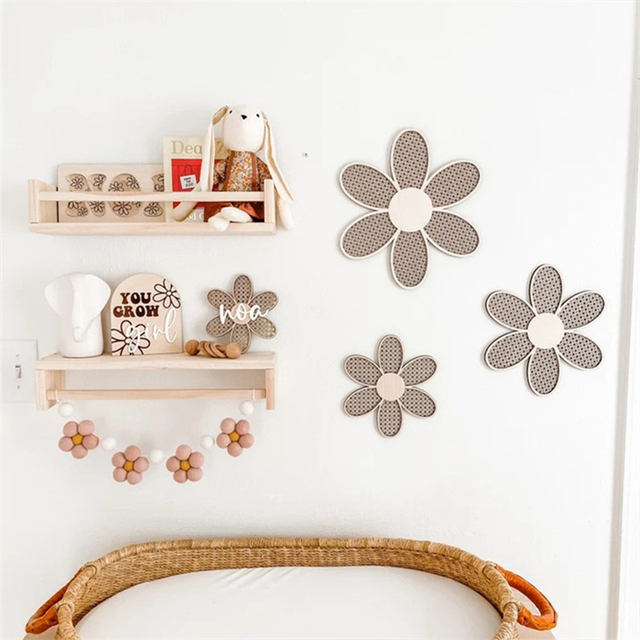 Handmade Felt Daisy Garland Bo - Baby Nursery Decor Girl recension och pris