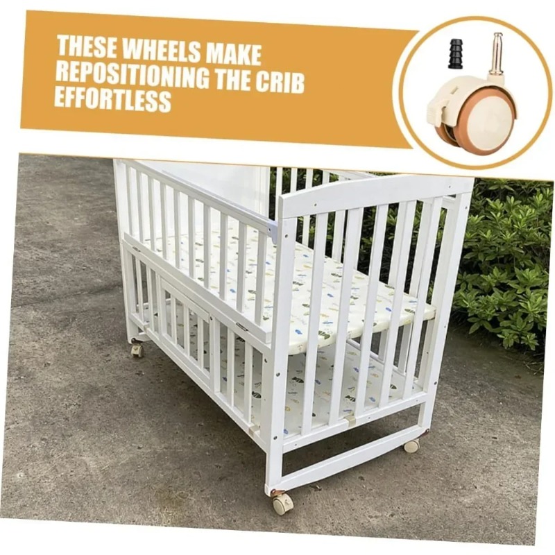 2/4/6/8Pcs Swivel Caster Cabin - Baby Nursery Trolley recension och pris