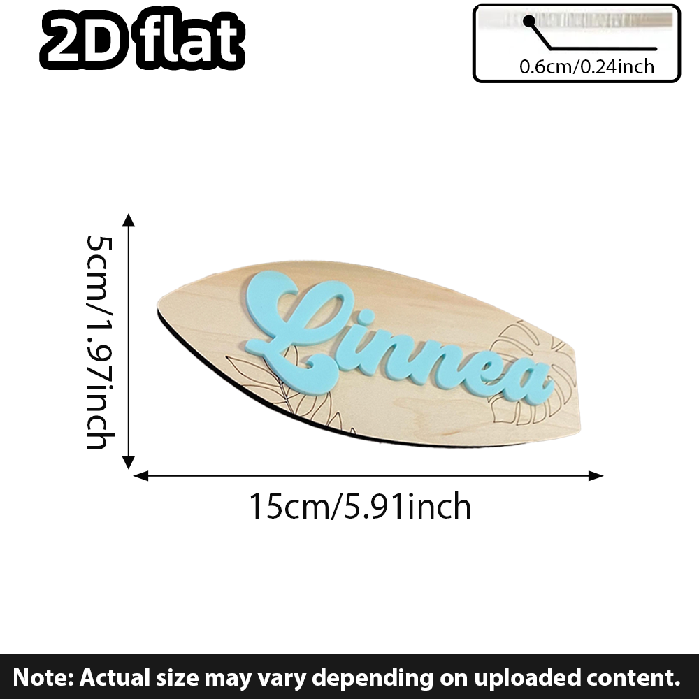 Surfboard Baby Name Signboard  - Baby Nursery Decor Girl recension och pris