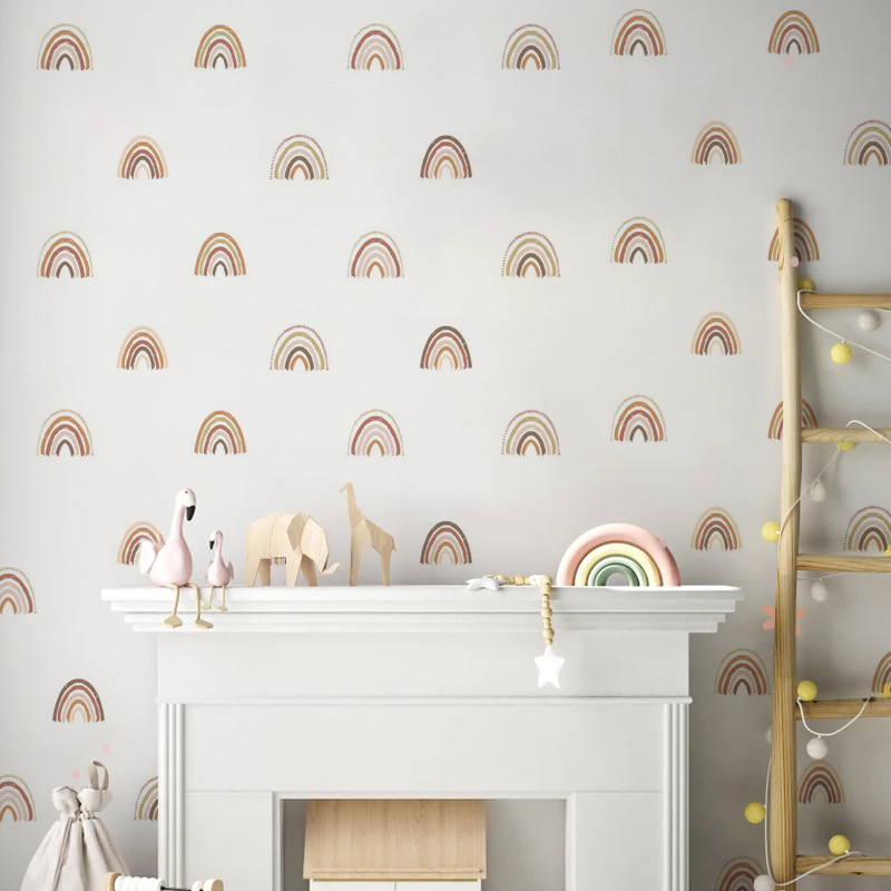 Boho Rainbow Wall Decals Wall  - Baby Nursery Decor Girl recension och pris