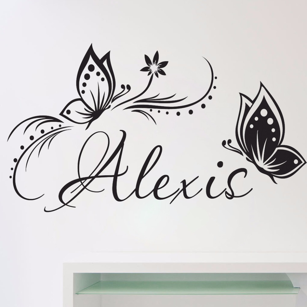 Personalized Name & Butterflie - Baby Girl Nursery Quotes recension och pris