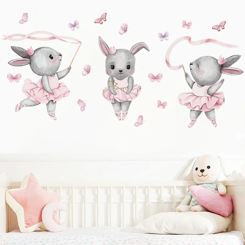 Hand-paint Ballet Bunny Rabbit - Baby Girl Nursery Quotes recension och pris